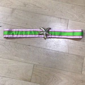 Darling starfish grosgrain belt